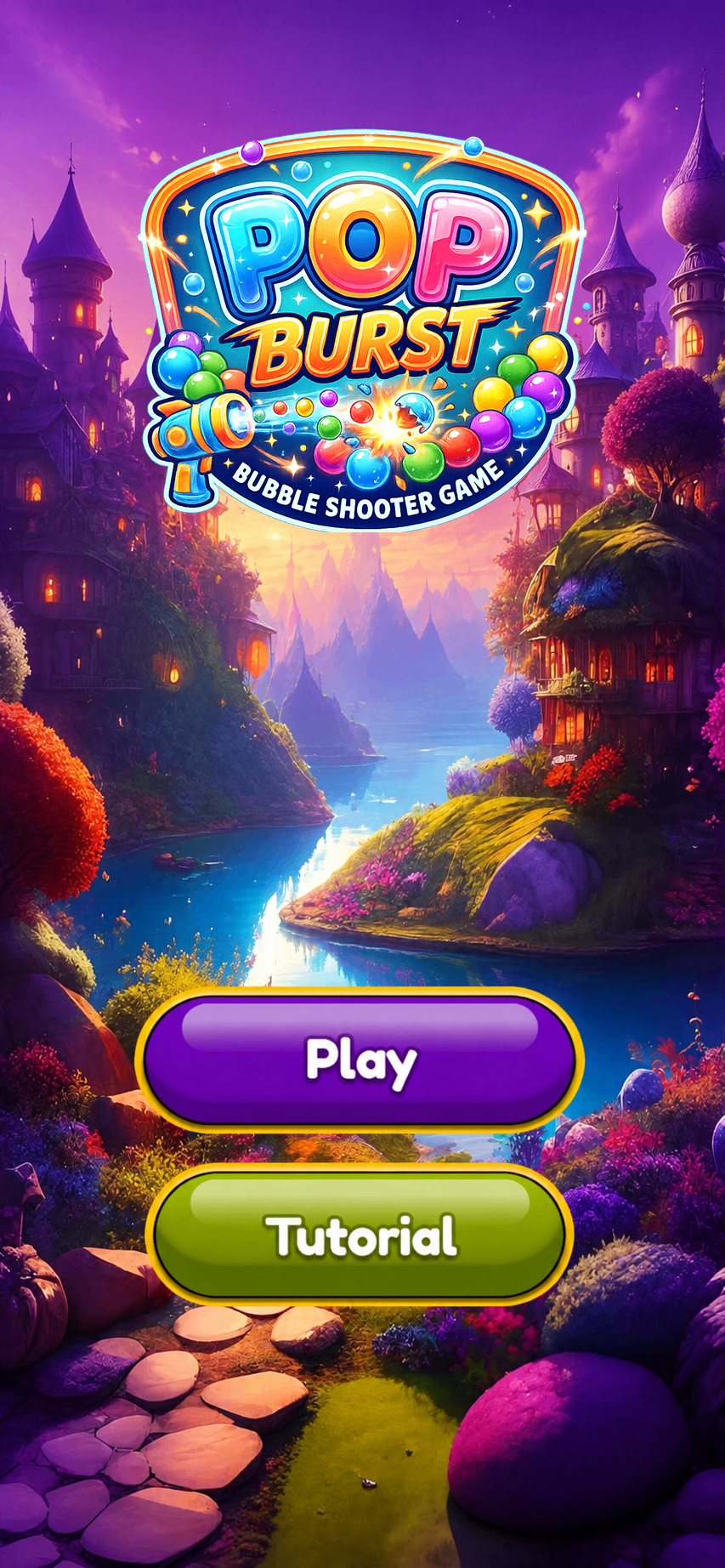 Bubble Shooter title screen